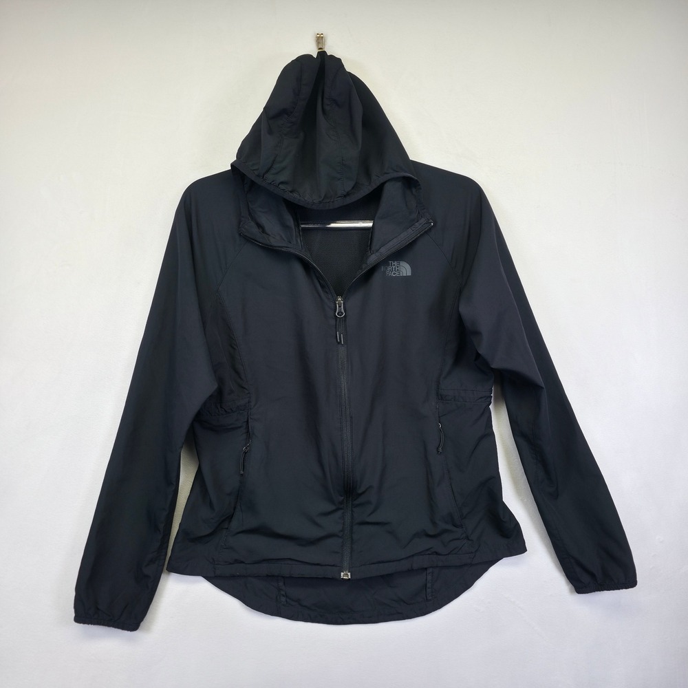 The North Face Windbreaker Womens S Black Lightweight Outdoor Athleisure Trail - Picture 2 of 16